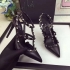 Valentino rockstud all black matte leather